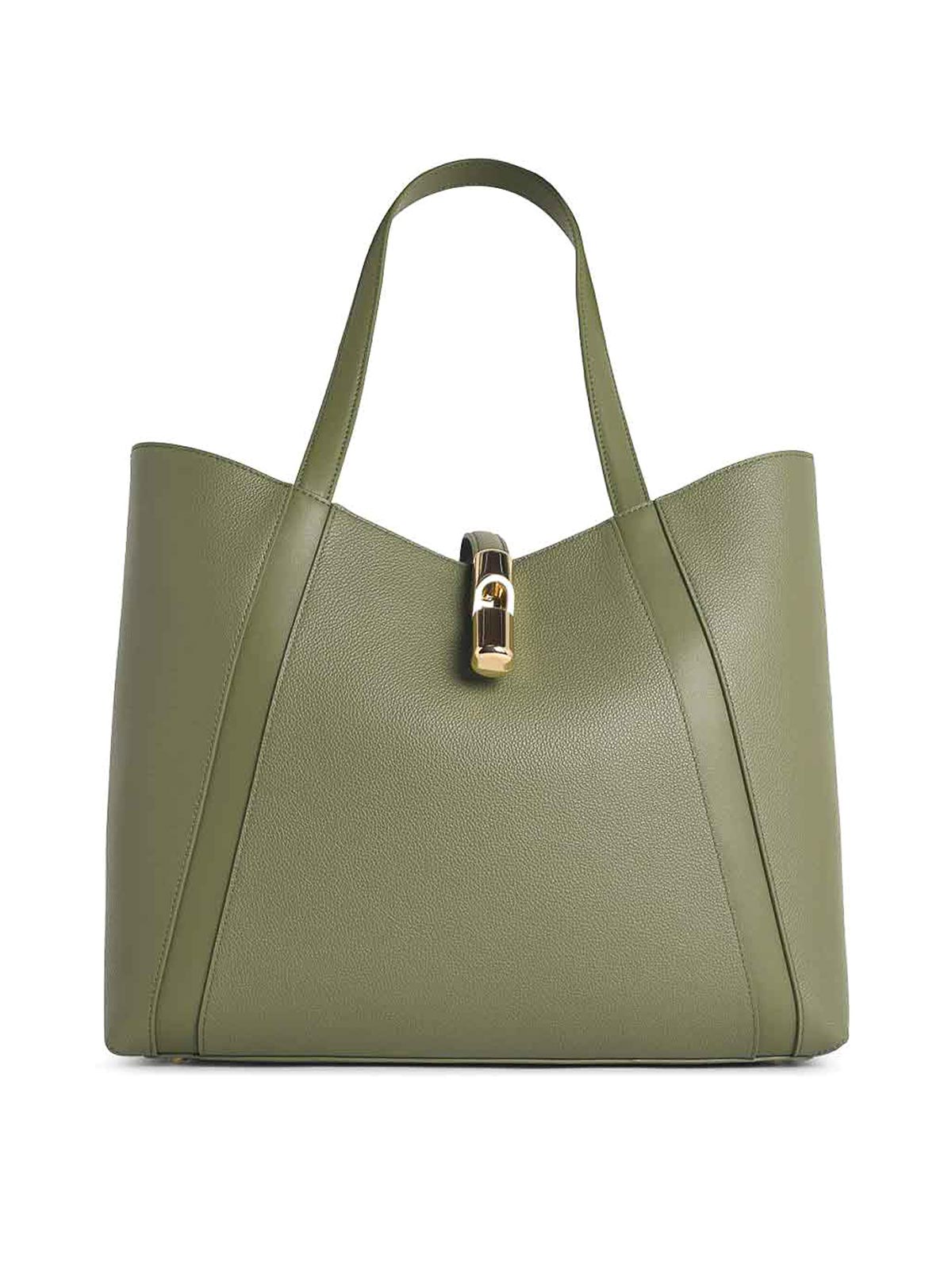 Shopping Goccia Green Leather Bag WB01788BX33534555S (FURLA / トートバッグ ) | FURLA (フルラ)