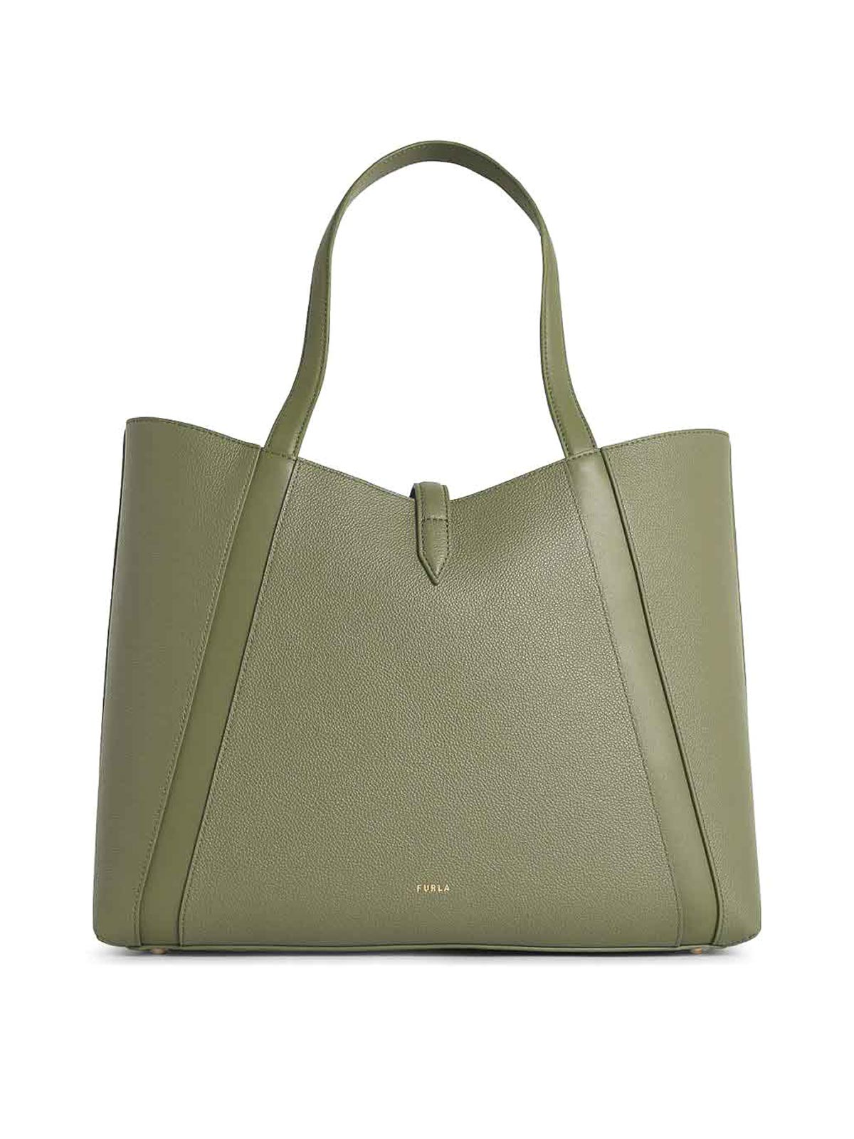 Shopping Goccia Green Leather Bag WB01788BX33534555S (FURLA / トートバッグ ) | FURLA (フルラ)(2)