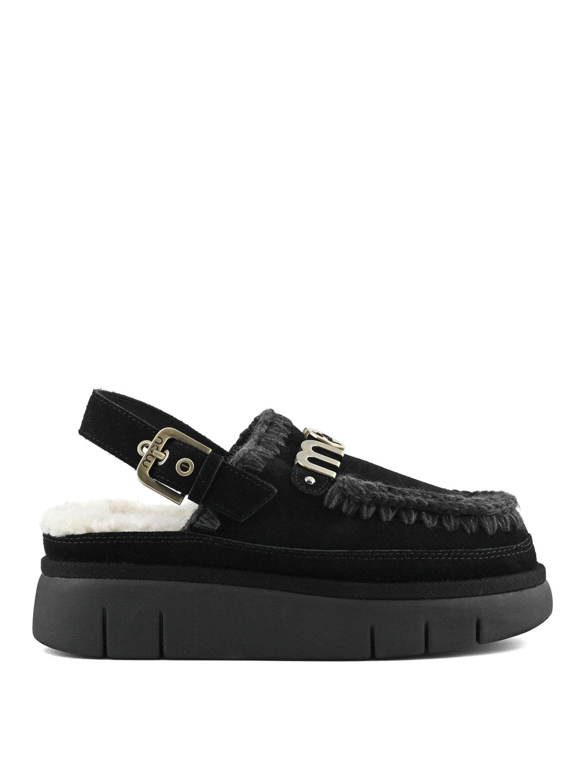 Eskimo Slipper Women Black FW5310264BK (mou / サンダル ) | mou (ムー)
