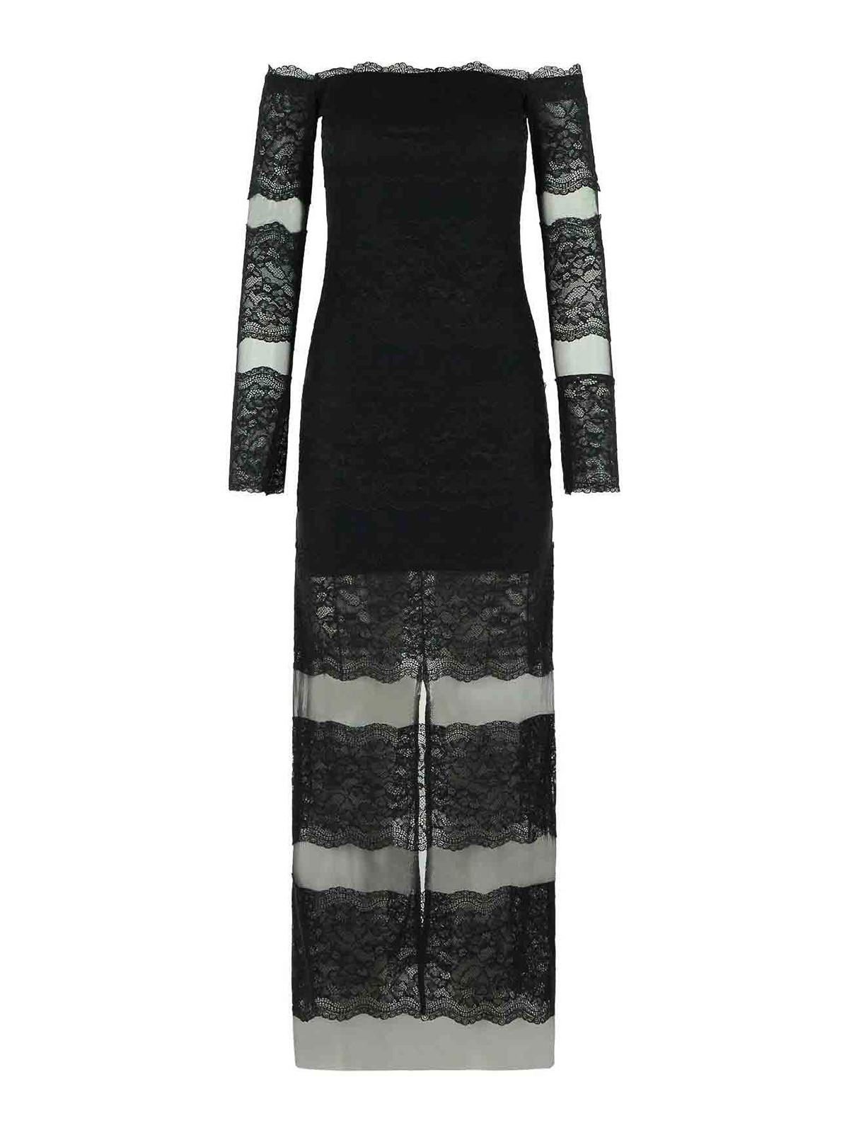 Long Dress In Black Stretch Nylon 2A760AN0990 (Blumarine / ワンピース・ドレス・オールインワン ) | Blumarine (ブルマリン)