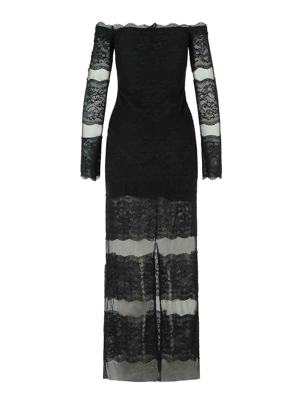Long Dress In Black Stretch Nylon 2A760AN0990 (Blumarine / ワンピース・ドレス・オールインワン ) | Blumarine (ブルマリン)(1)