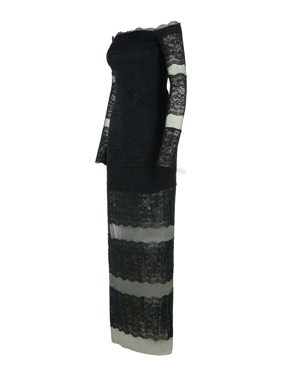 Long Dress In Black Stretch Nylon 2A760AN0990 (Blumarine / ワンピース・ドレス・オールインワン ) | Blumarine (ブルマリン)(2)