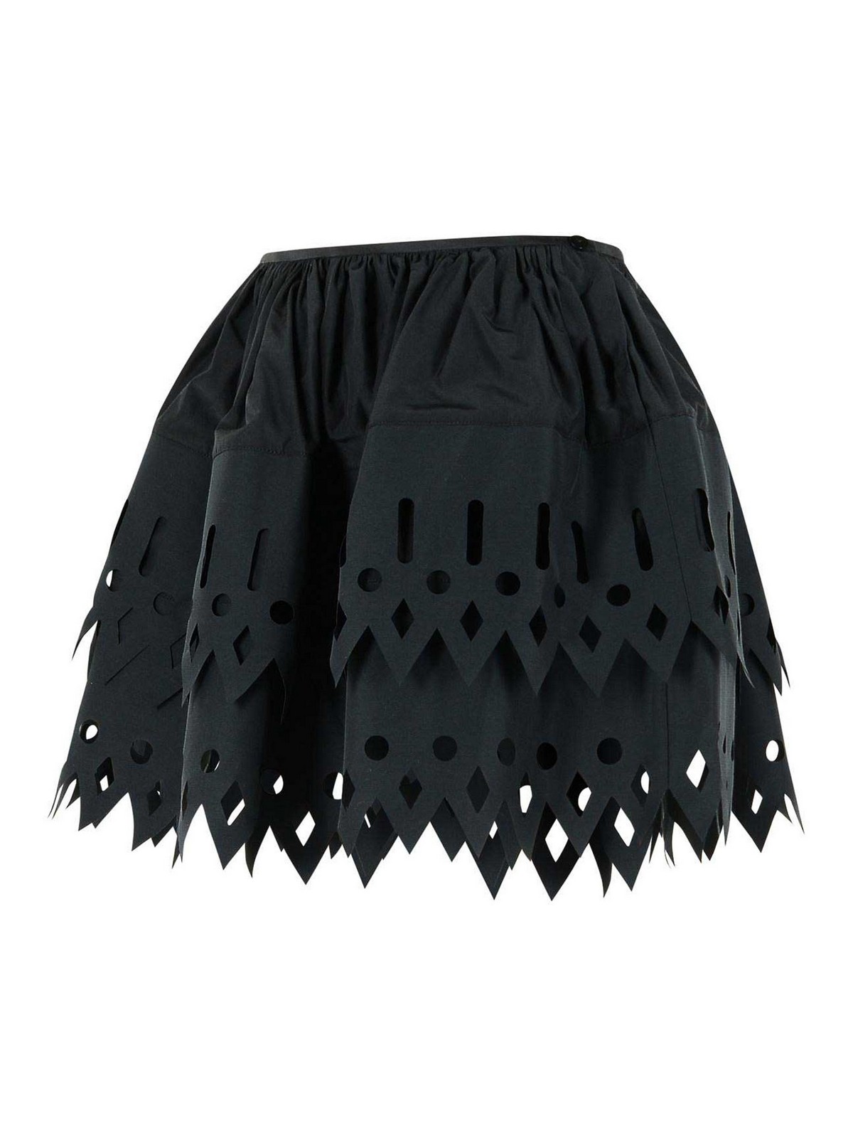 Tech Black Cotton Blend Skirt 2G293AN0990 (Blumarine / スカート ) | Blumarine (ブルマリン)(2)