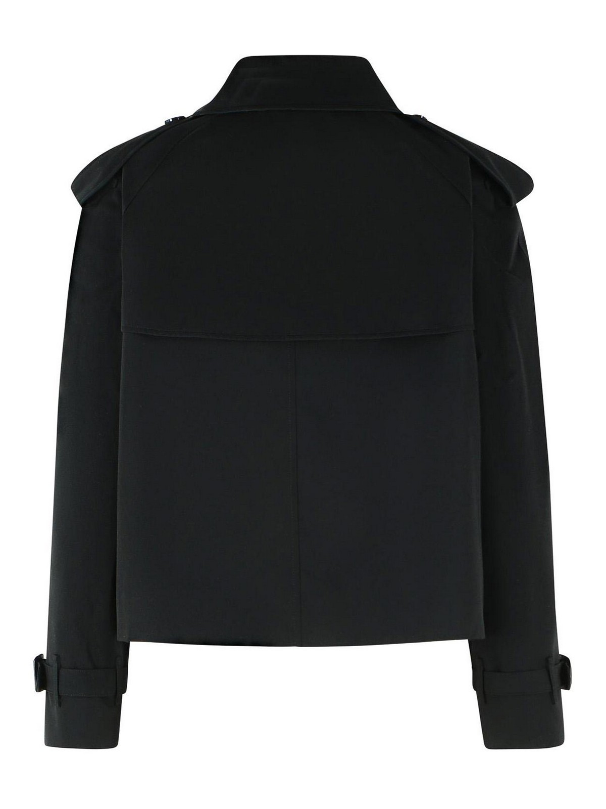 Black Cotton Gabardine Trench Coat Jacket 8072849 (Burberry / コート ) | Burberry (バーバリー)(1)