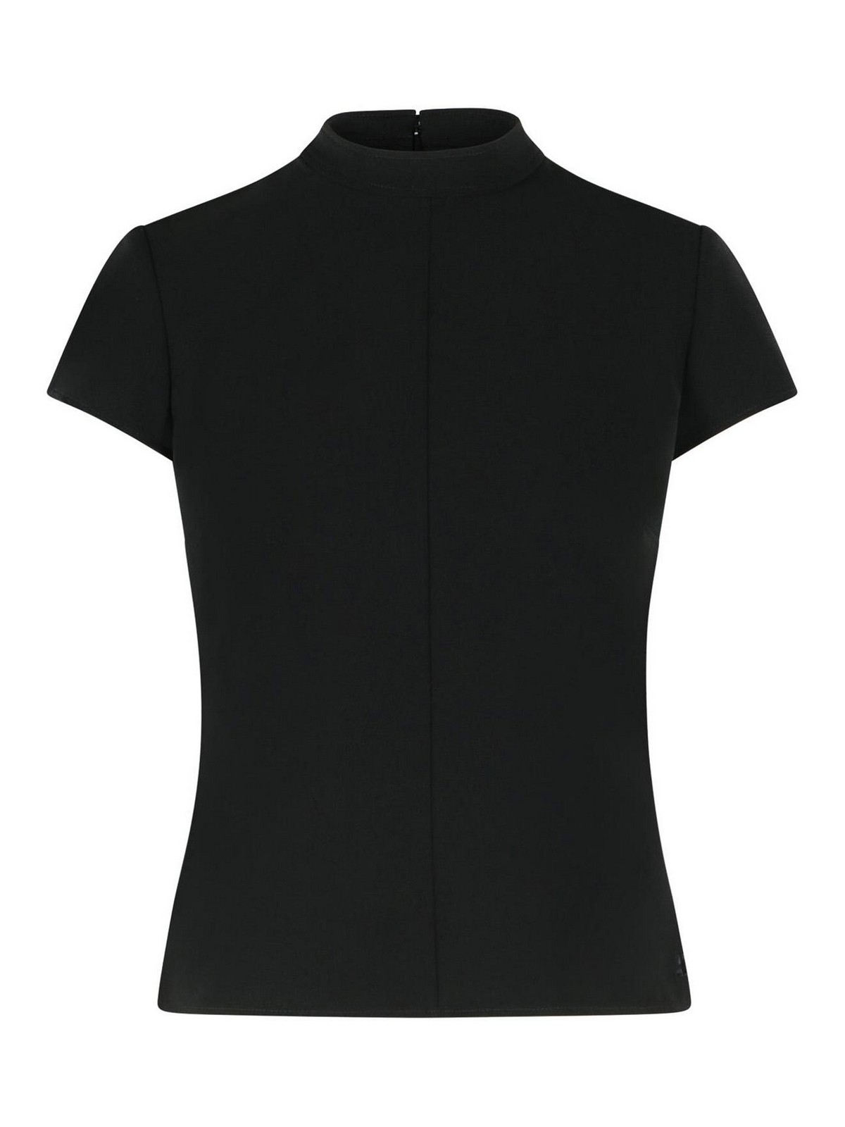 Heritage Black Polyester Blend T-Shirt 126CTO472PL01599999 (Courrèges / Tシャツ・カットソー ) | Courrèges (クレージュ)