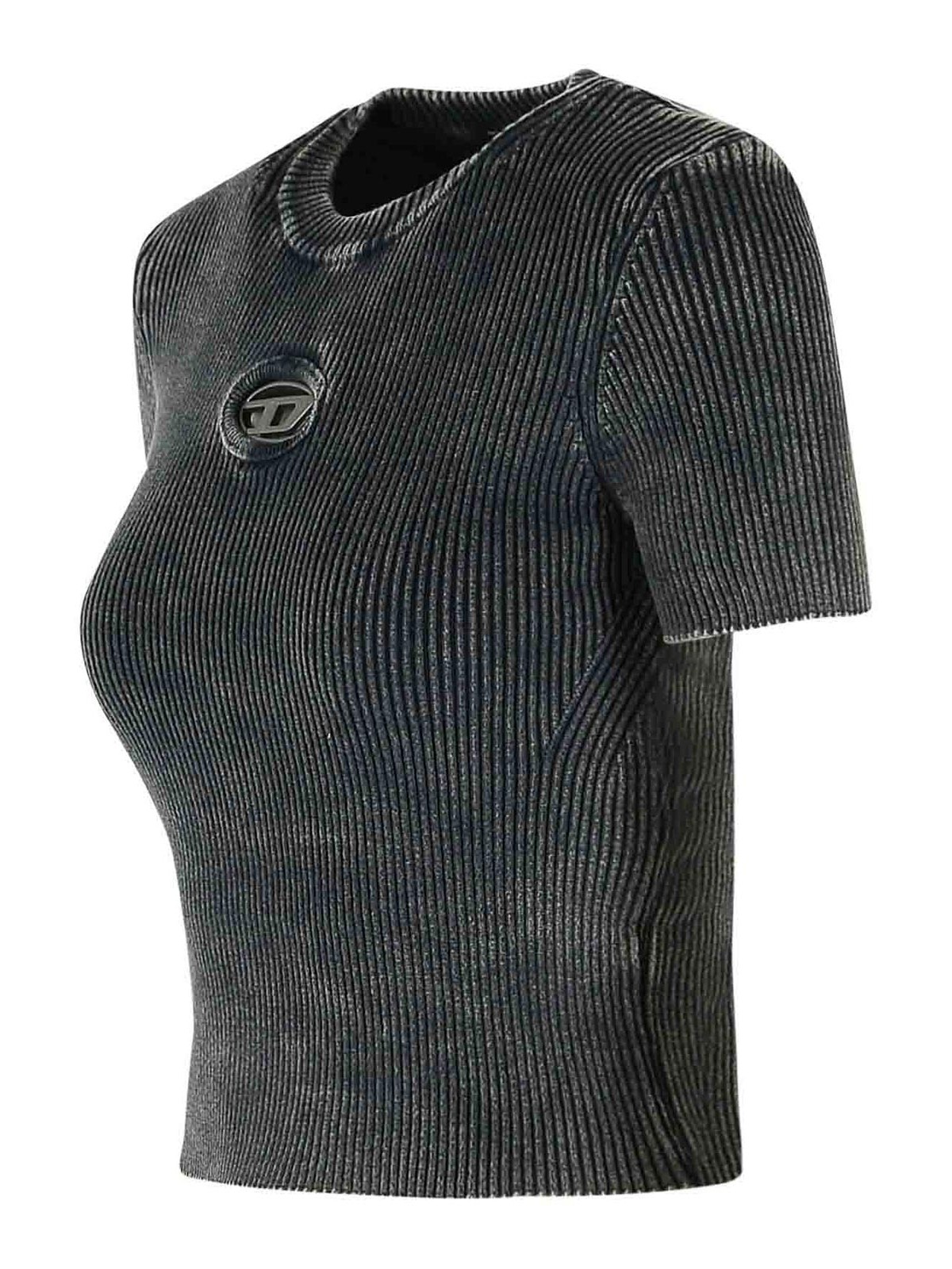 M-Anchor Black Cotton T-Shirt A1624900AKBQ900 (Diesel / Tシャツ・カットソー ) | Diesel (ディーゼル)(2)