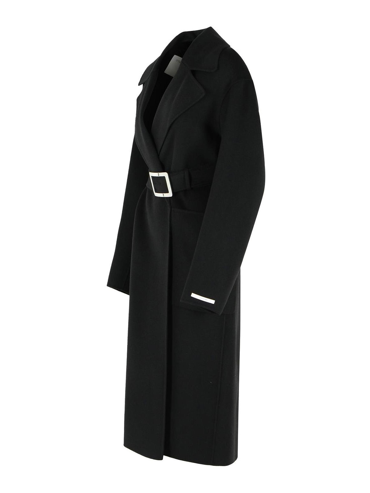 Cose Robe Coat In Pure Black Virgin Wool 261201E17 (Sportmax / コート ) | Sportmax (スポーツマックス)(2)