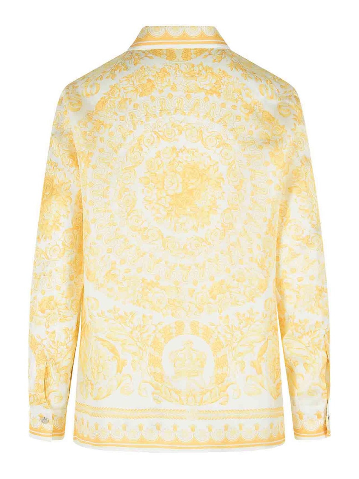 White And Beige Silk Shirt 10013601A152155Y570 (VERSACE / シャツ・ブラウス ) | VERSACE (ヴェルサーチェ)(1)