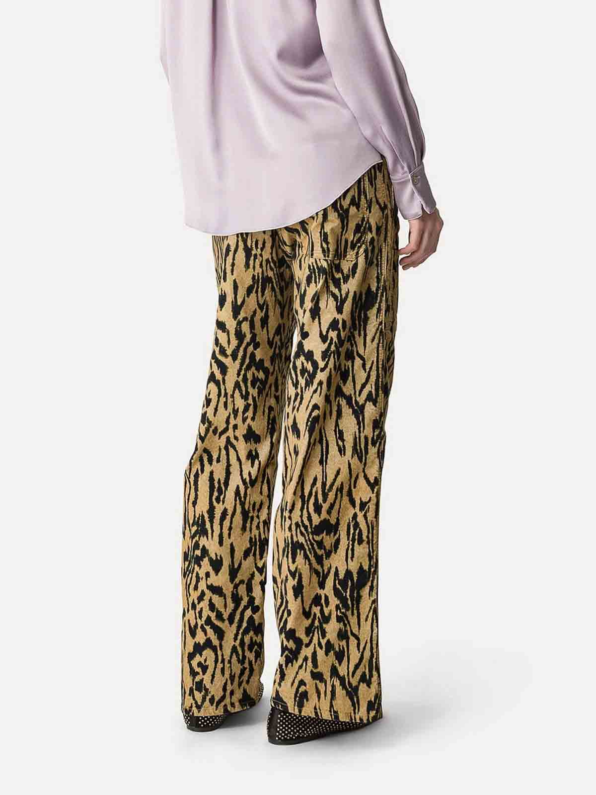 Animal print cargo trousers 14417MYPANTSAIHONEY (forte_forte / パンツ ) | forte_forte (フォルテ フォルテ)(3)
