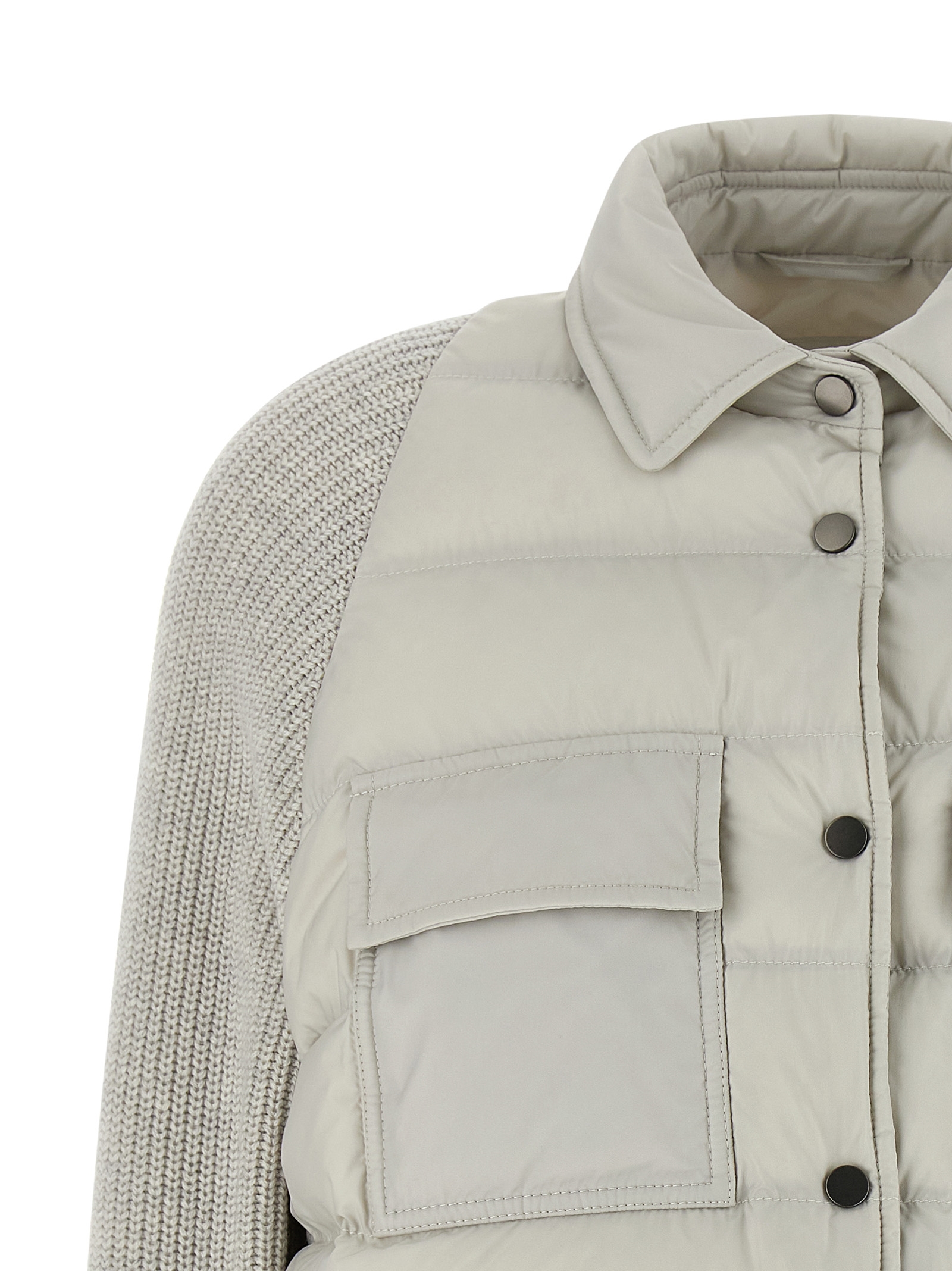 'Shiny Flap Detail' down jacket MD5987696C3671 (Brunello Cucinelli / ニット・セーター・カーディガン ) | Brunello Cucinelli (ブルネロ・クチネリ)(2)