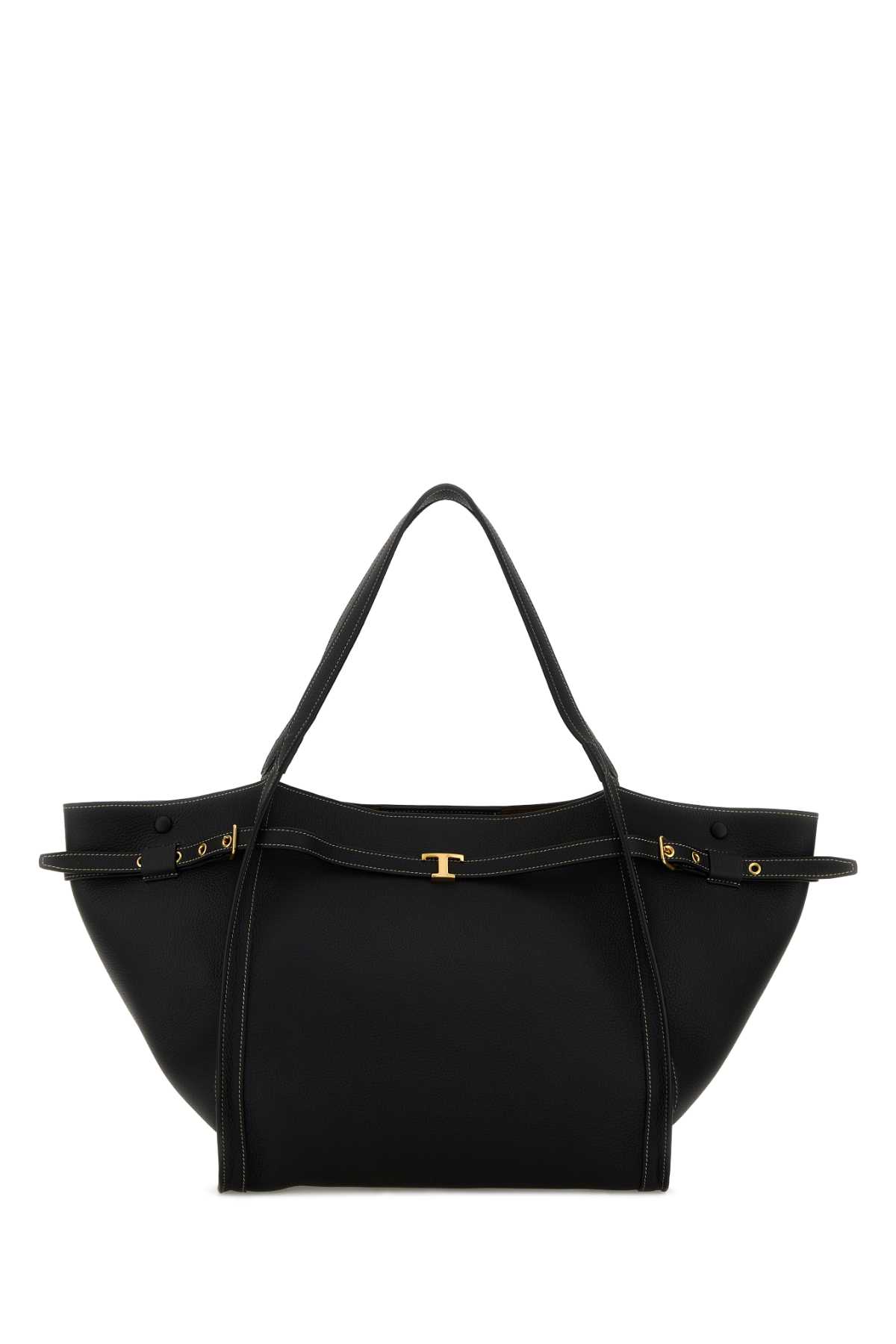 Black leather Tim shopping bag XBWTIMA0300WKAB999 (Tod's / ハンドバッグ・ショルダーバッグ ) | Tod's (トッズ)
