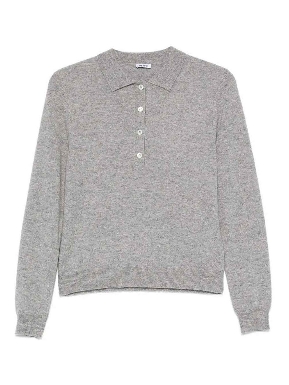 Gray Polo shirt 33064567GREY01360 (ASPESI / ニット・セーター・カーディガン ) | ASPESI (アスペジ)