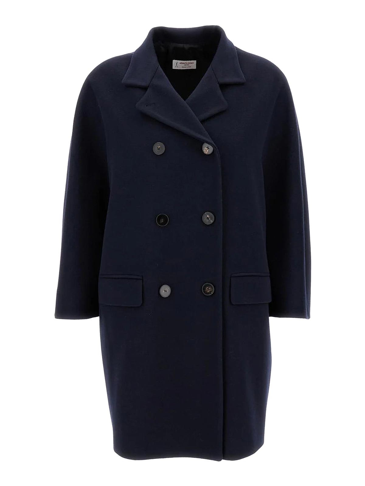 Blue Double-Breasted Coat OO868WO003981 (alberto biani / コート ) | alberto biani (アルベルト ビアーニ)