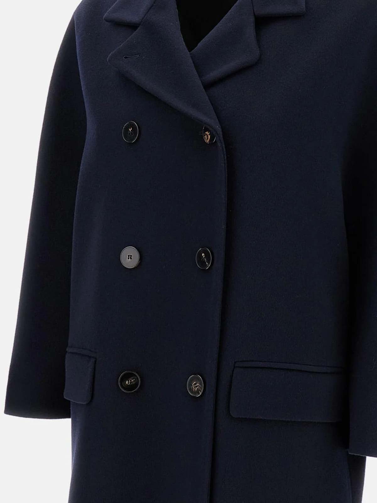 Blue Double-Breasted Coat OO868WO003981 (alberto biani / コート ) | alberto biani (アルベルト ビアーニ)(2)