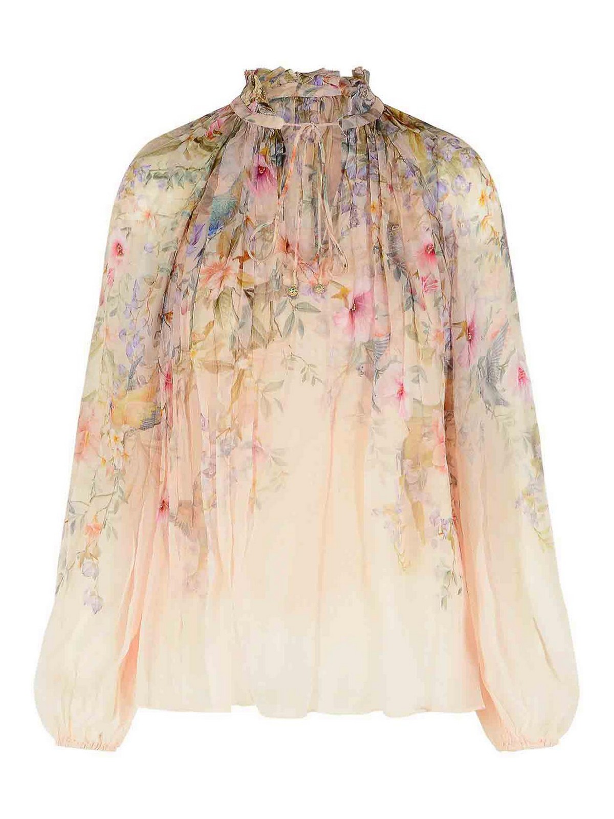 Rebellion Viscose Cream Blouse 0991TC261CREAMAVIARY (ZIMMERMANN / シャツ・ブラウス ) | ZIMMERMANN (ジマーマン)