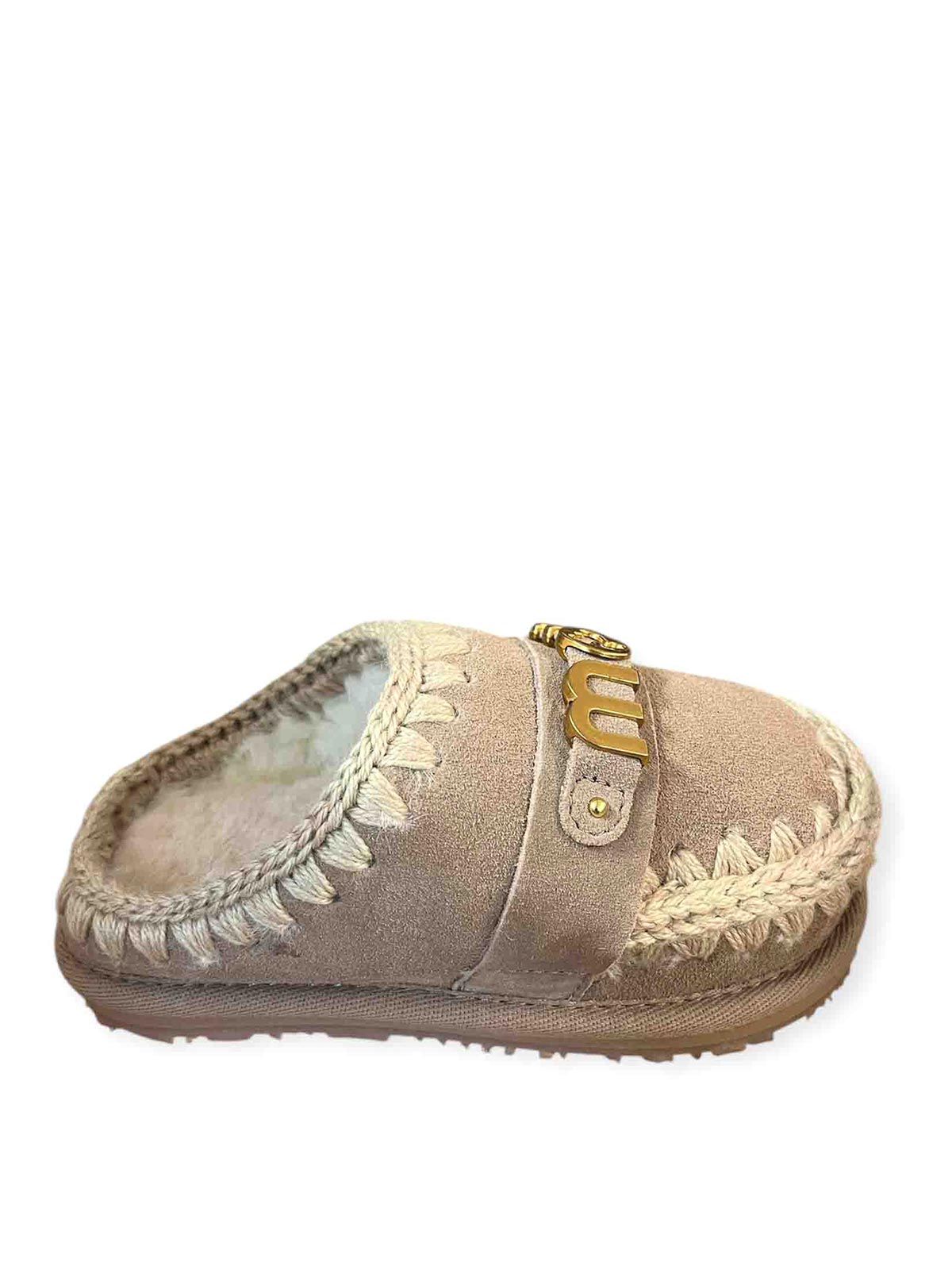 Eskimo Slipper Beige FK161000ACAM (mou / サンダル ) | mou (ムー)