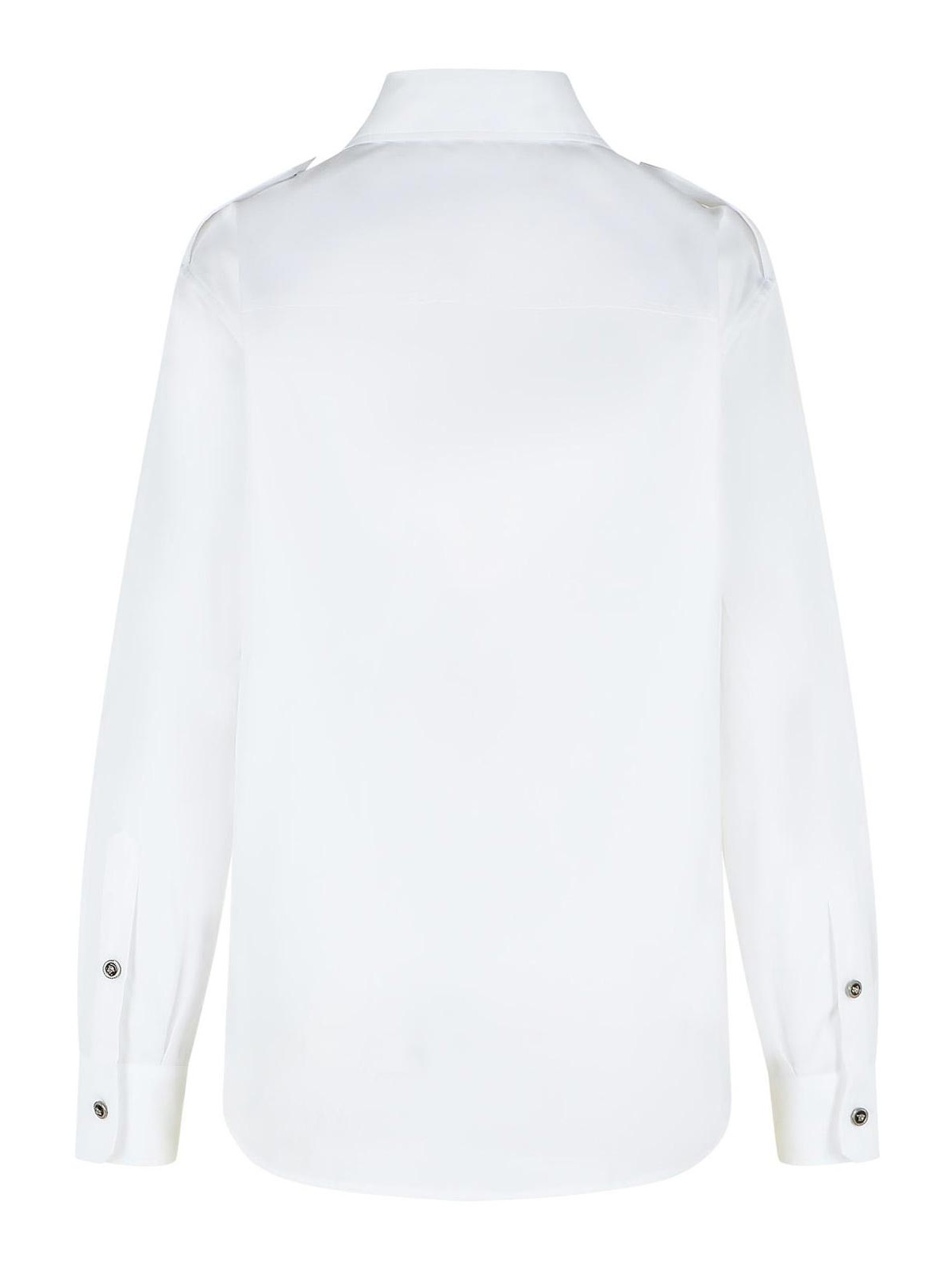 Regular Shirt In White Cotton Poplin 10237671A147481W000 (VERSACE / シャツ・ブラウス ) | VERSACE (ヴェルサーチェ)(1)