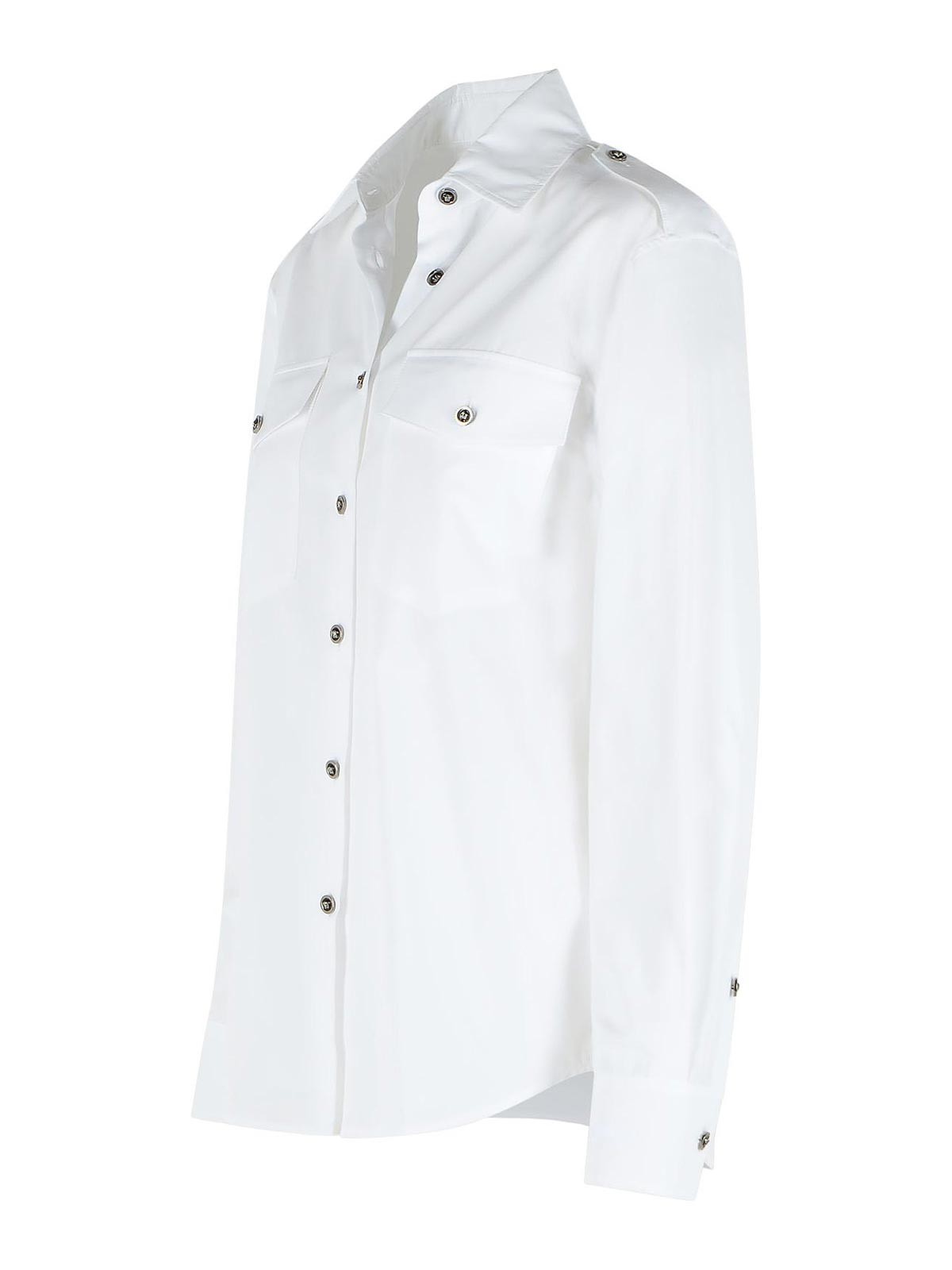 Regular Shirt In White Cotton Poplin 10237671A147481W000 (VERSACE / シャツ・ブラウス ) | VERSACE (ヴェルサーチェ)(2)