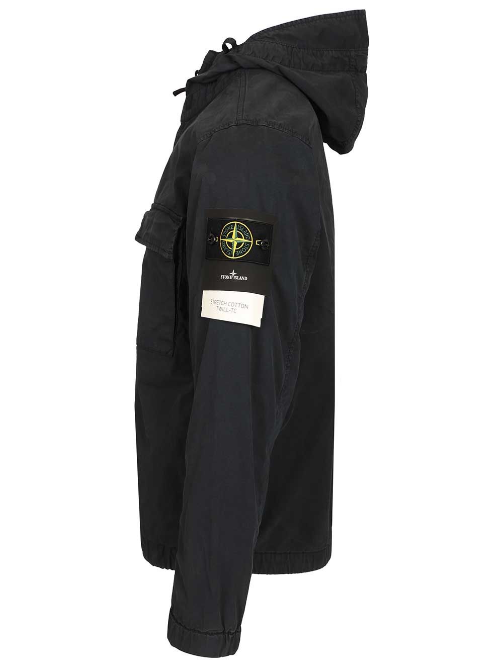 Hooded jacket in stretch organic cotton twill 4100077S0A10V0020 (STONE ISLAND / カジュアルジャケット ) | STONE ISLAND (ストーンアイランド)(2)