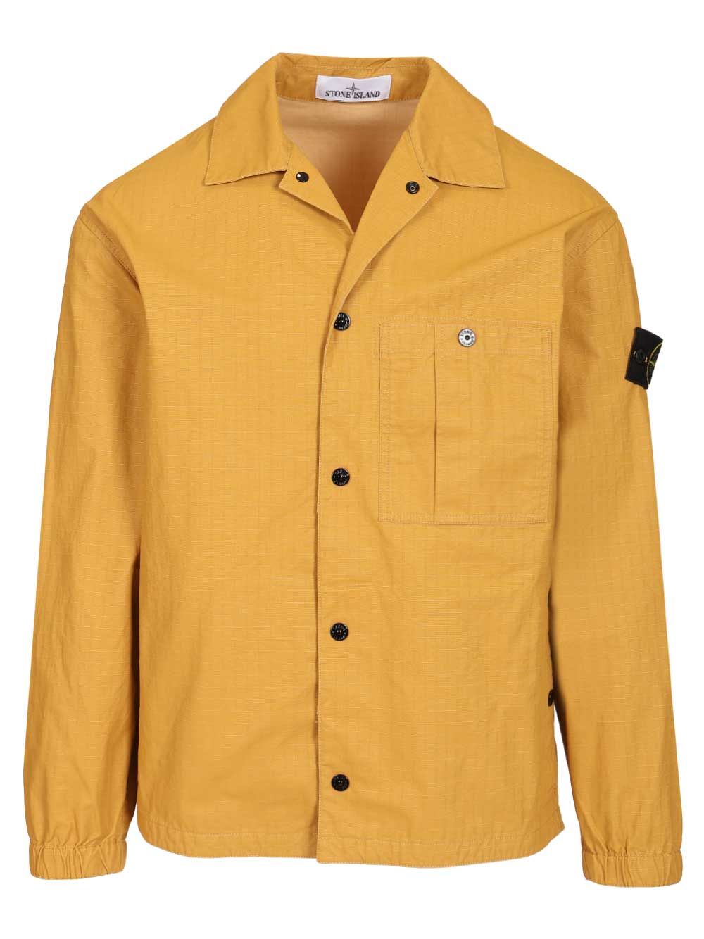 Overshirt in resin-treated cotton ripstop 1200018S0299V0034 (STONE ISLAND / カジュアルジャケット ) | STONE ISLAND (ストーンアイランド)