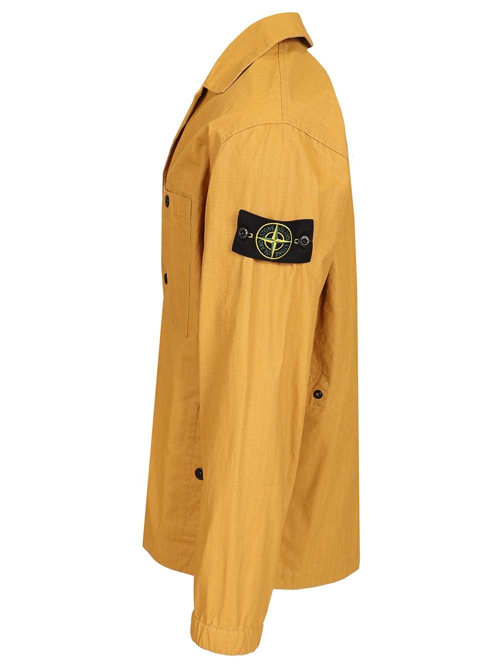 Overshirt in resin-treated cotton ripstop 1200018S0299V0034 (STONE ISLAND / カジュアルジャケット ) | STONE ISLAND (ストーンアイランド)(2)