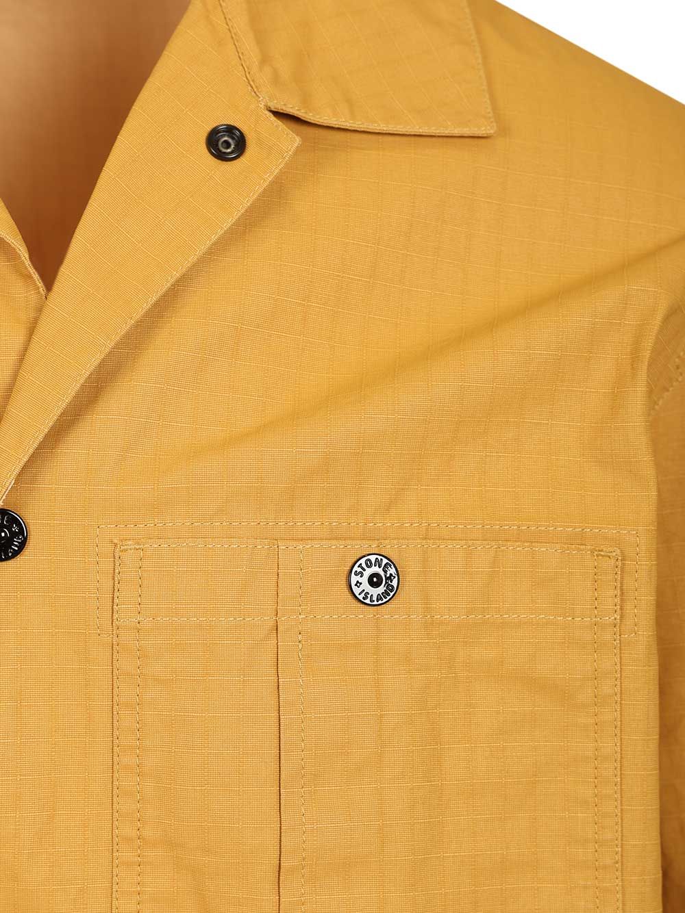 Overshirt in resin-treated cotton ripstop 1200018S0299V0034 (STONE ISLAND / カジュアルジャケット ) | STONE ISLAND (ストーンアイランド)(3)