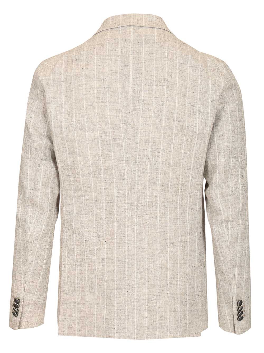 MONTECARLO DOPPIO PETTO GESSATO 67 LINO 33 POLIAMIDE 1SMC20K850049T3259 (TAGLIATORE / ブレザー・ジャケット ) | TAGLIATORE (タリアトーレ)(1)