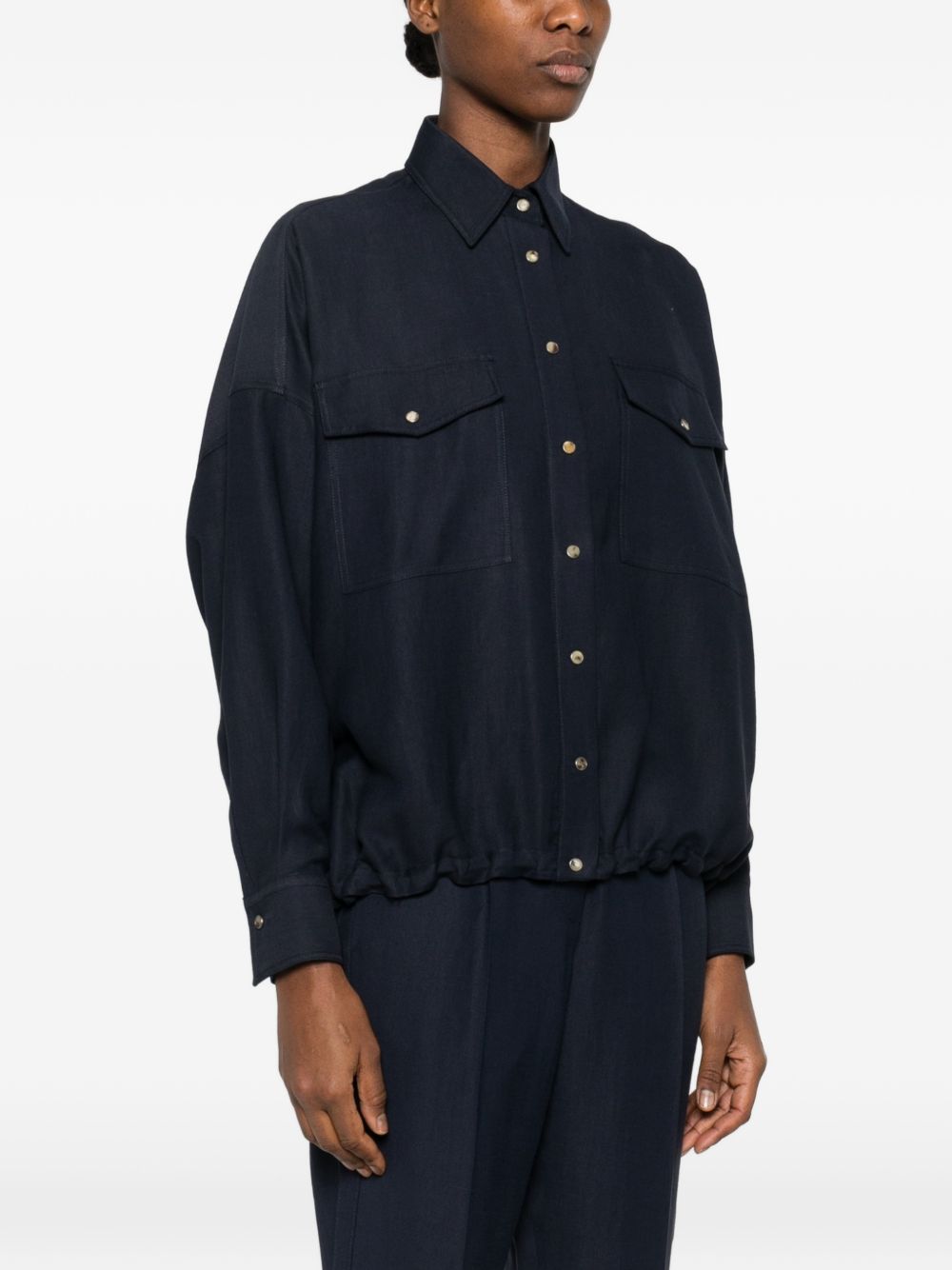 Brunello Cucinelli Shirts Blue MH126NE416C4224 (Brunello Cucinelli / シャツ・ブラウス ) | Brunello Cucinelli (ブルネロ・クチネリ)(4)