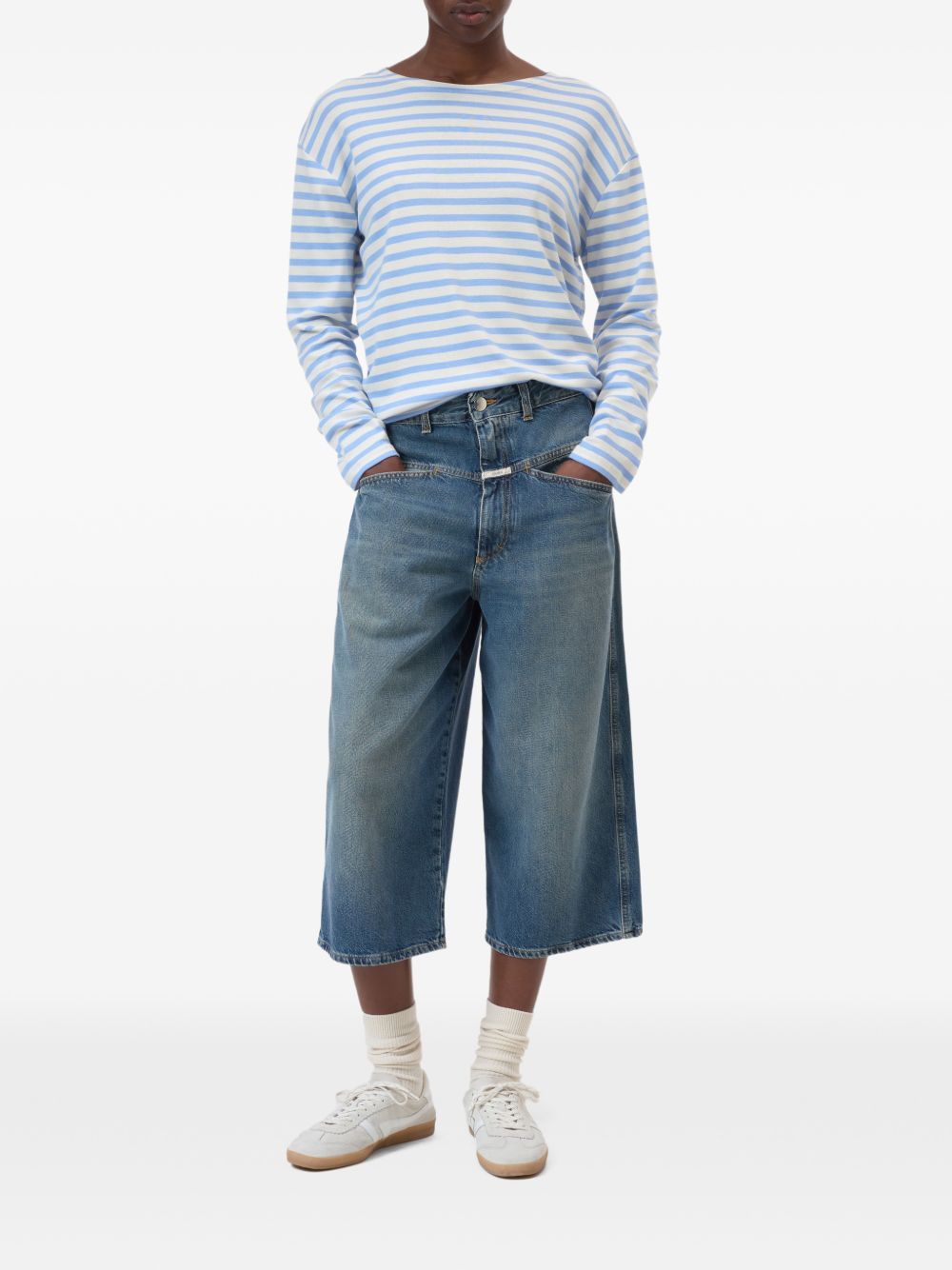 Closed T-shirts and Polos Clear Blue C95594420ST565 (CLOSED / Tシャツ・カットソー ) | CLOSED (クローズド)(5)