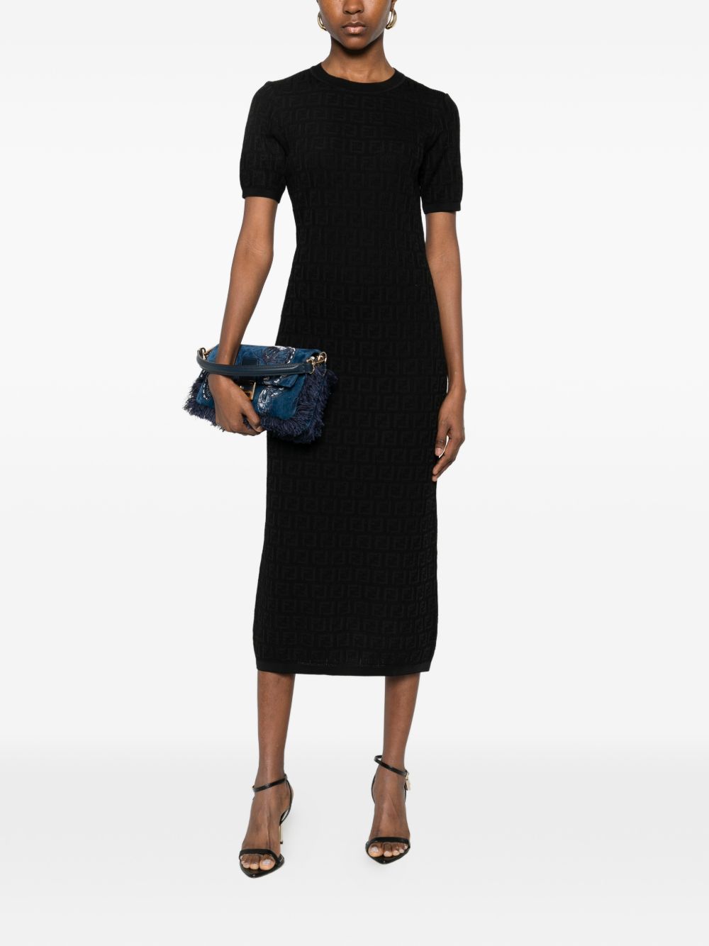 Fendi Dresses Black FZDD59AUZRF0GME (FENDI / ワンピース・ドレス・オールインワン ) | FENDI (フェンディ)(3)