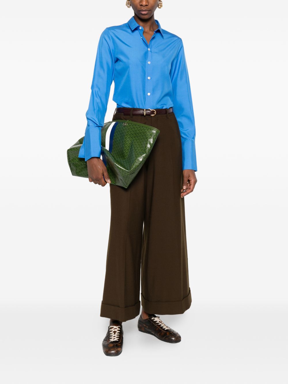 CELINE CAPSULE Shirts Clear Blue RC09S667P06LO (CELINE / シャツ・ブラウス ) | CELINE (セリーヌ)(3)