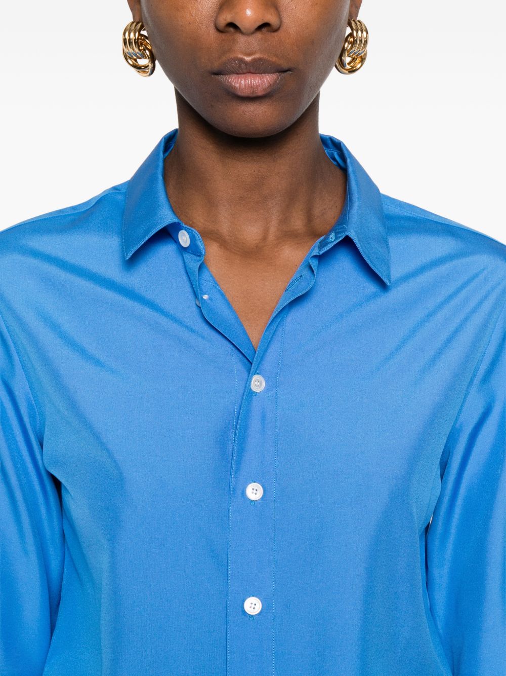 CELINE CAPSULE Shirts Clear Blue RC09S667P06LO (CELINE / シャツ・ブラウス ) | CELINE (セリーヌ)(4)