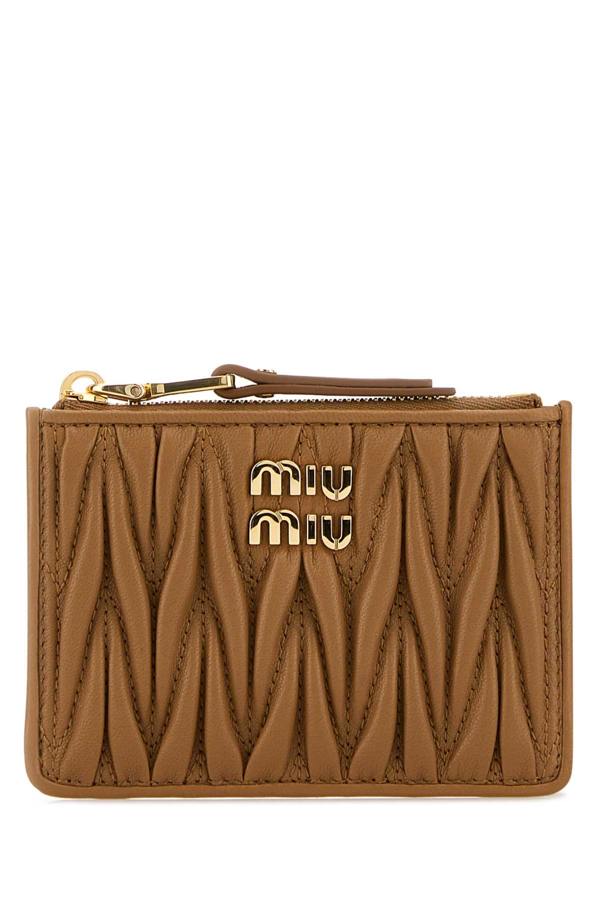 Caramel nappa leather card holder 5MC093AFPPF098L (MIU MIU / 財布・カードケース ) | MIU MIU (ミュウミュウ)