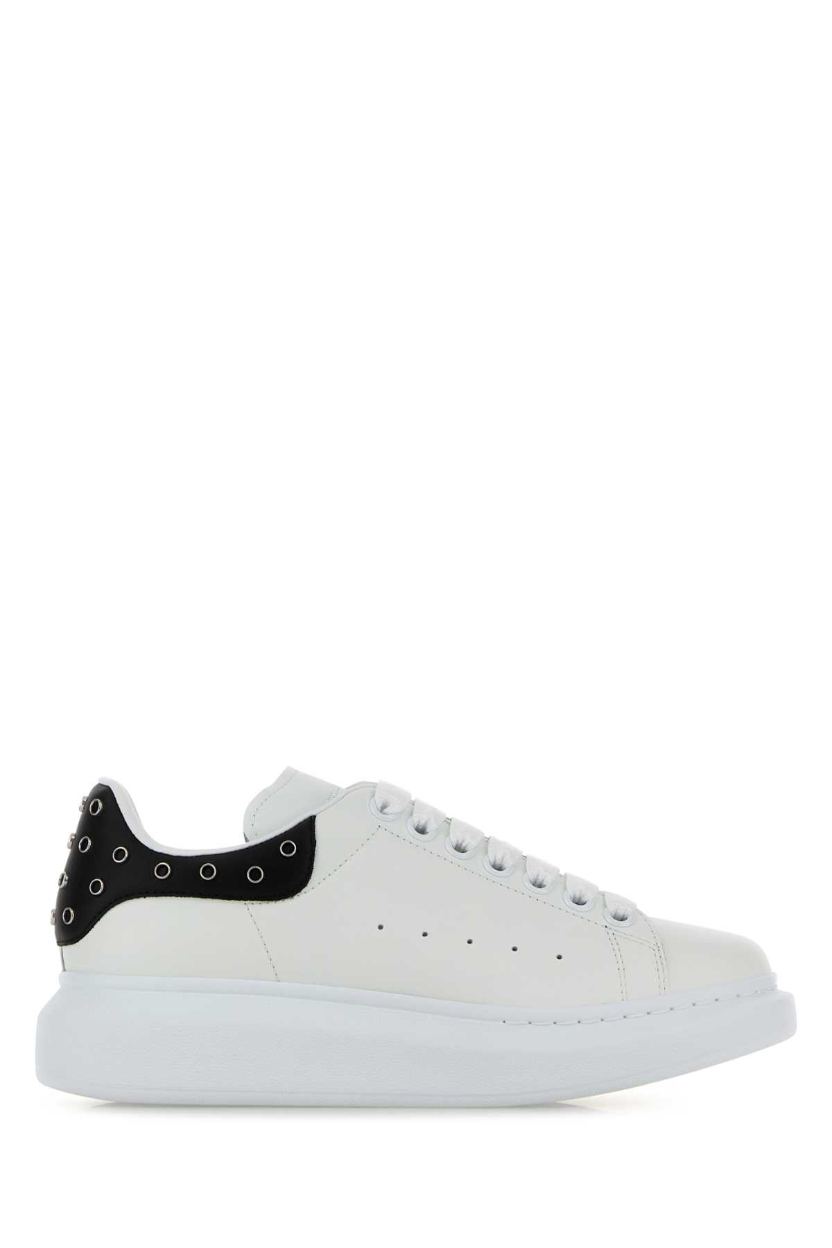 White leather sneakers with black leather heel 856517WIAJR9074 (Alexander McQUEEN / スニーカー ) | Alexander McQUEEN (アレキサンダー・マックイーン)