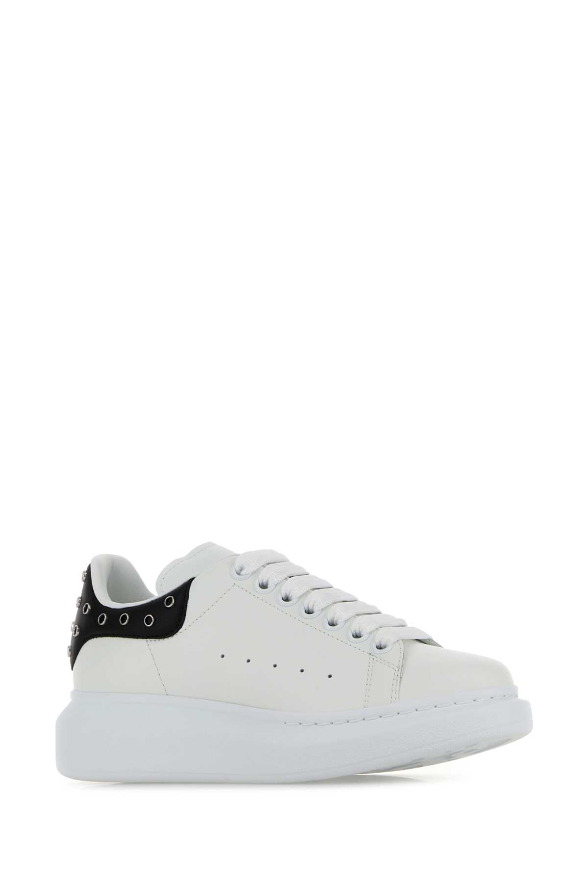 White leather sneakers with black leather heel 856517WIAJR9074 (Alexander McQUEEN / スニーカー ) | Alexander McQUEEN (アレキサンダー・マックイーン)(1)