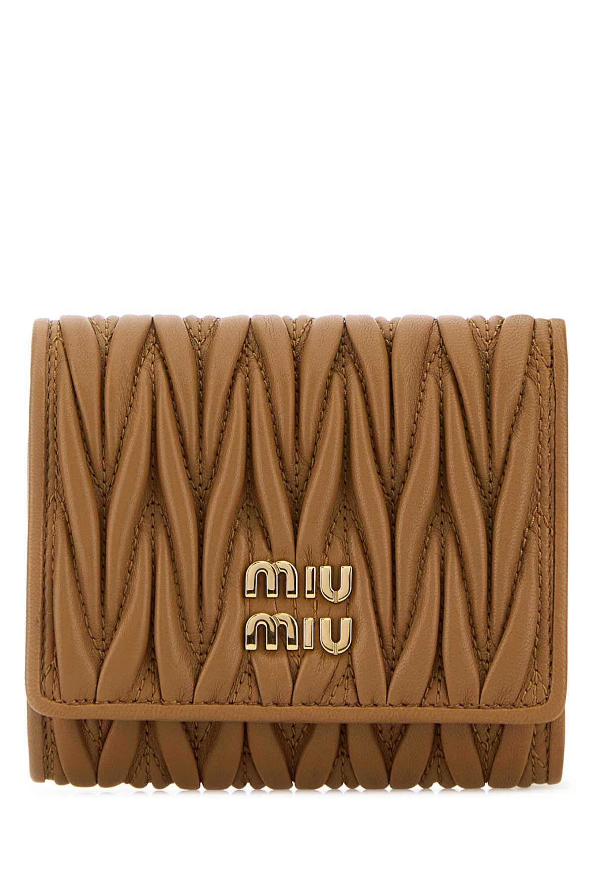 Caramel leather wallet 5MH033AFPPF098L (MIU MIU / 財布・カードケース ) | MIU MIU (ミュウミュウ)