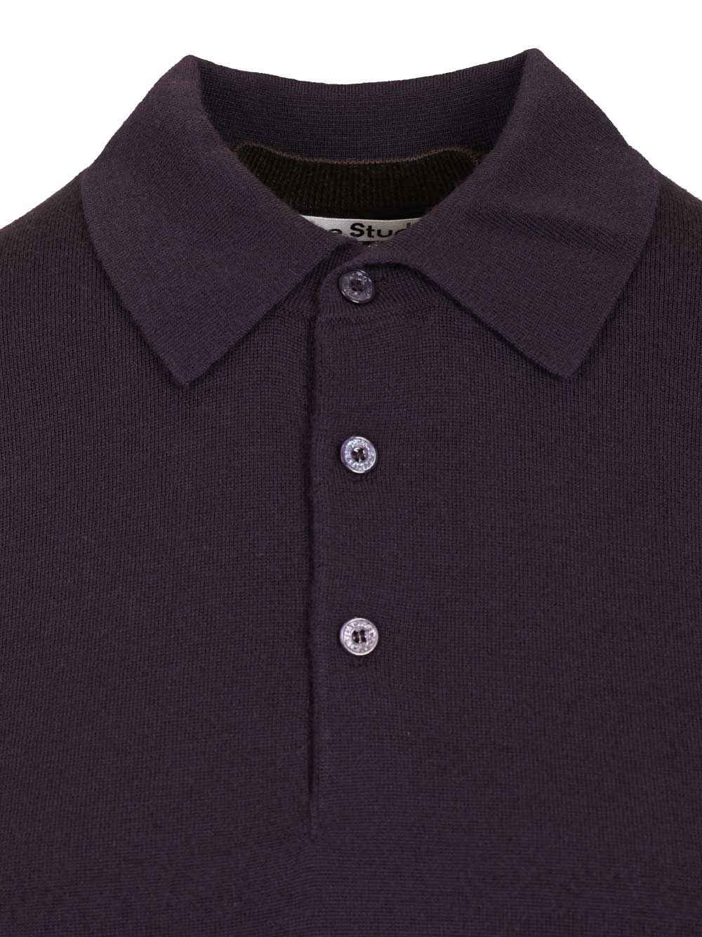 Layered wool polo shirt A60644CWP (Acne Studios / ポロシャツ ) | Acne Studios (アクネ ストゥディオズ)(3)