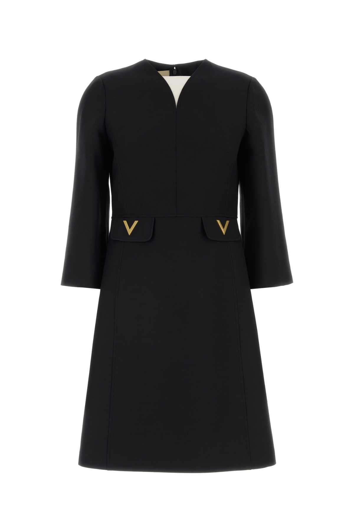 Black crepe couture dress 8B3VAJ561CF0NO (Valentino Garavani / ワンピース・ドレス・オールインワン ) | Valentino Garavani (ヴァレンティノ)