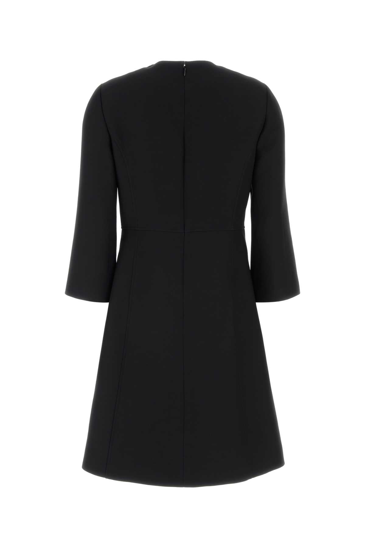 Black crepe couture dress 8B3VAJ561CF0NO (Valentino Garavani / ワンピース・ドレス・オールインワン ) | Valentino Garavani (ヴァレンティノ)(1)