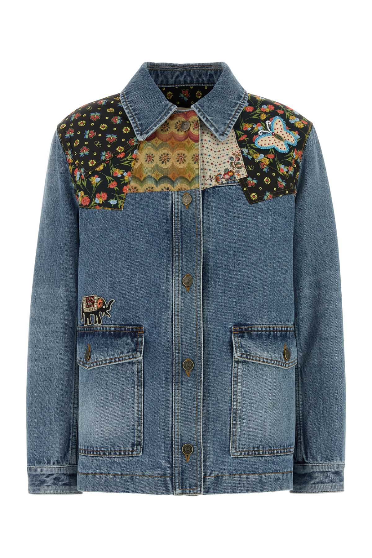 Denim padded jacket 8B3DC03S9YB558 (Valentino Garavani / カジュアルジャケット ) | Valentino Garavani (ヴァレンティノ)