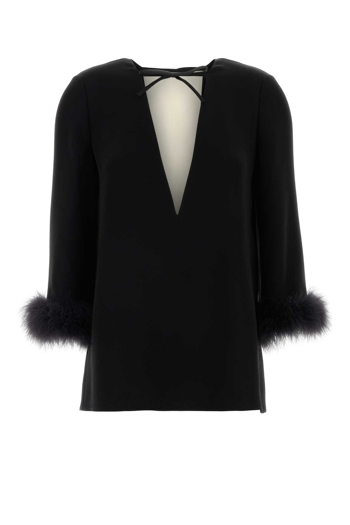 Black silk blouse 8B3AEBJ51MM0NA (Valentino Garavani / シャツ・ブラウス ) | Valentino Garavani (ヴァレンティノ)