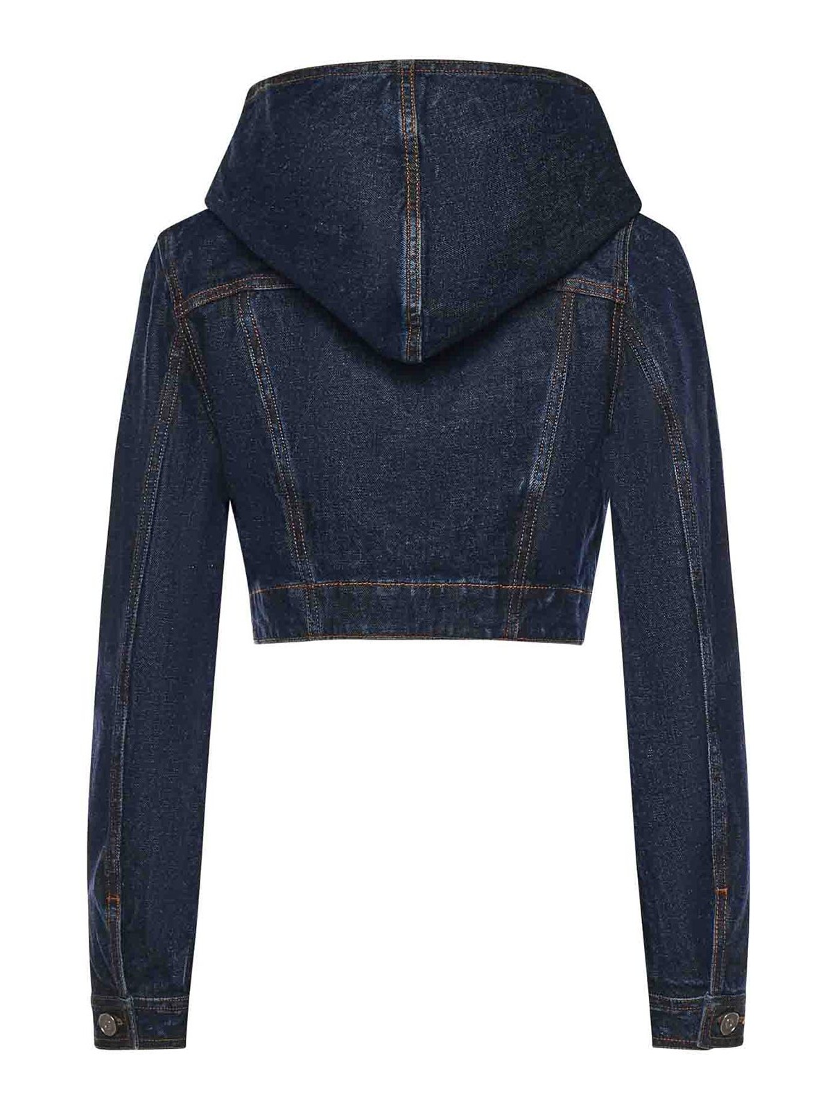 Cropped Denim Jacket With Hood AA9V0306D014CA24 (ALAIA / カジュアルジャケット ) | ALAIA (アライア)(2)