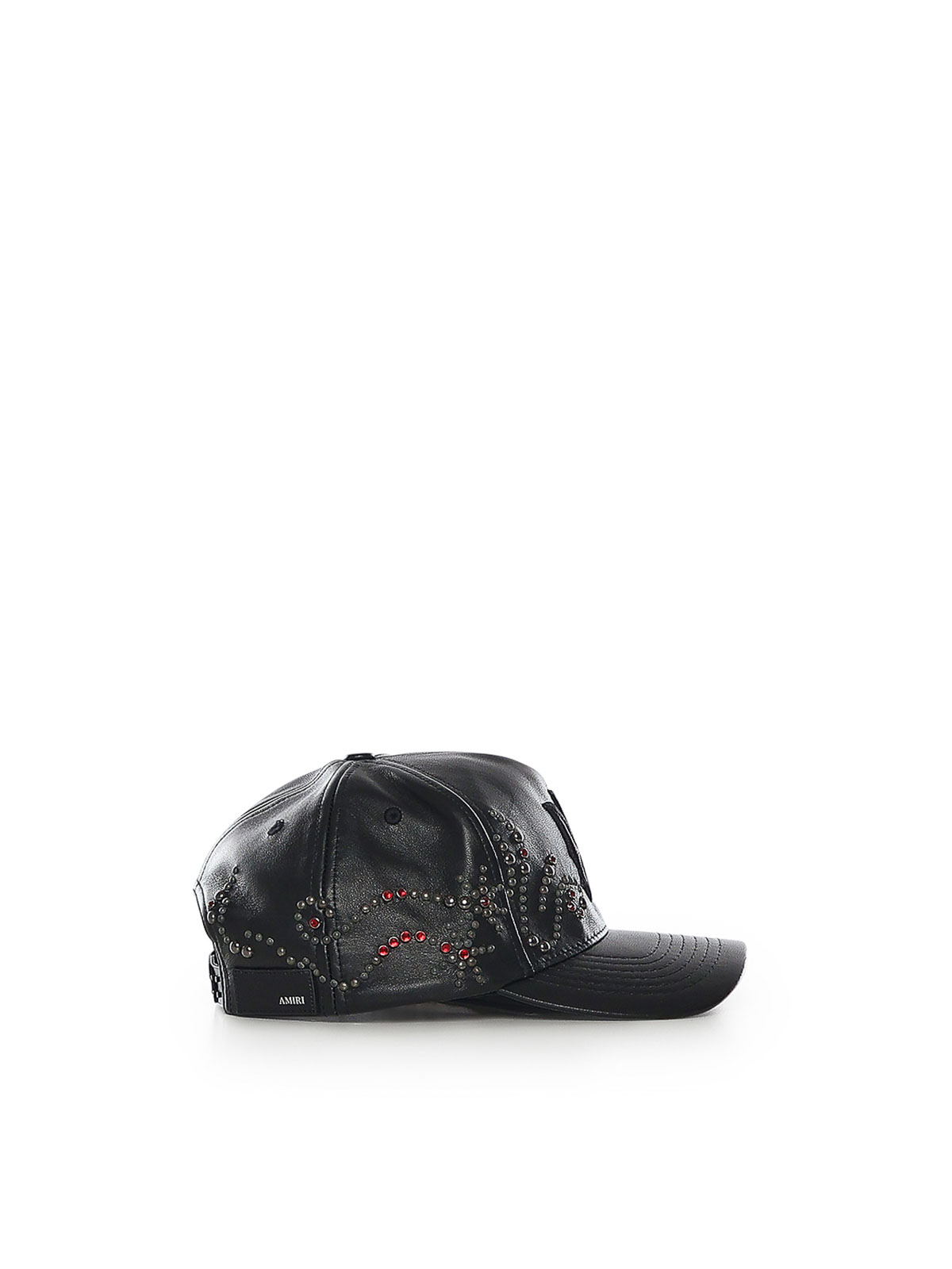 Leather Hat With Crystals And Logo AMSAHE1019001 (AMIRI / 帽子 ) | AMIRI (アミリ)(1)