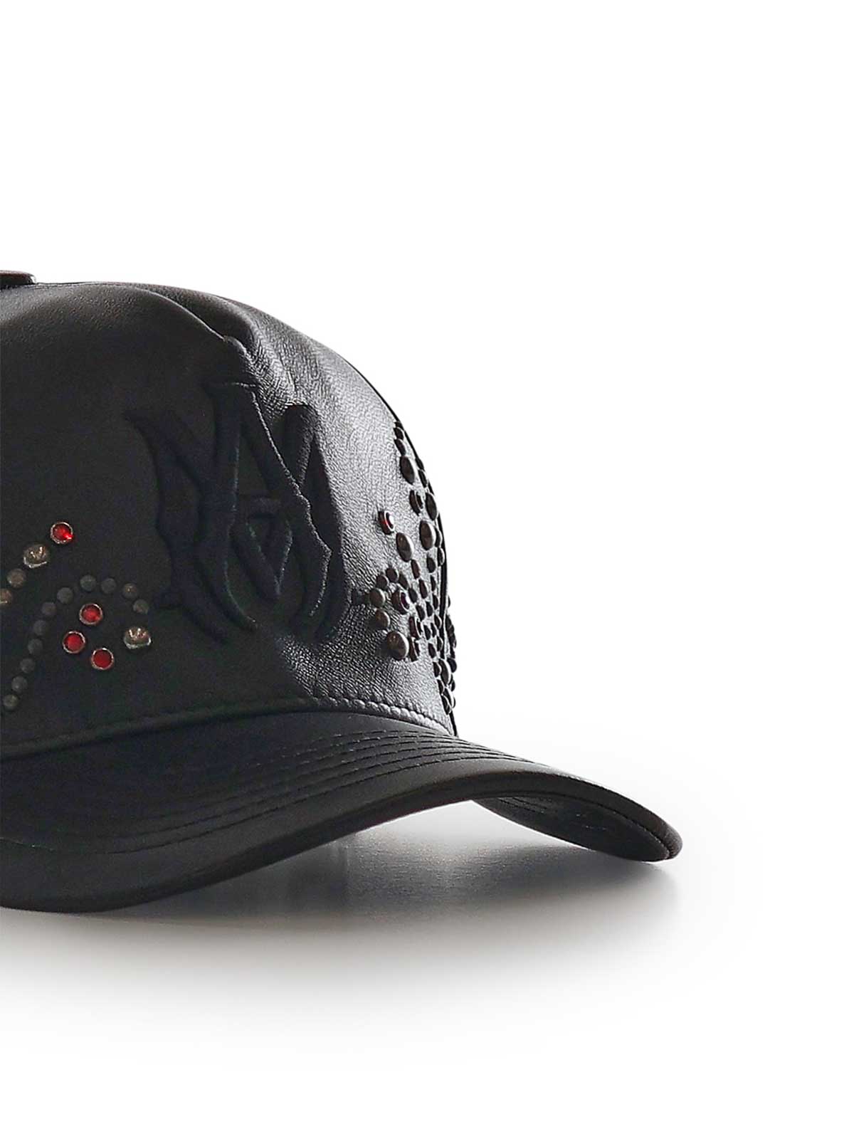 Leather Hat With Crystals And Logo AMSAHE1019001 (AMIRI / 帽子 ) | AMIRI (アミリ)(3)