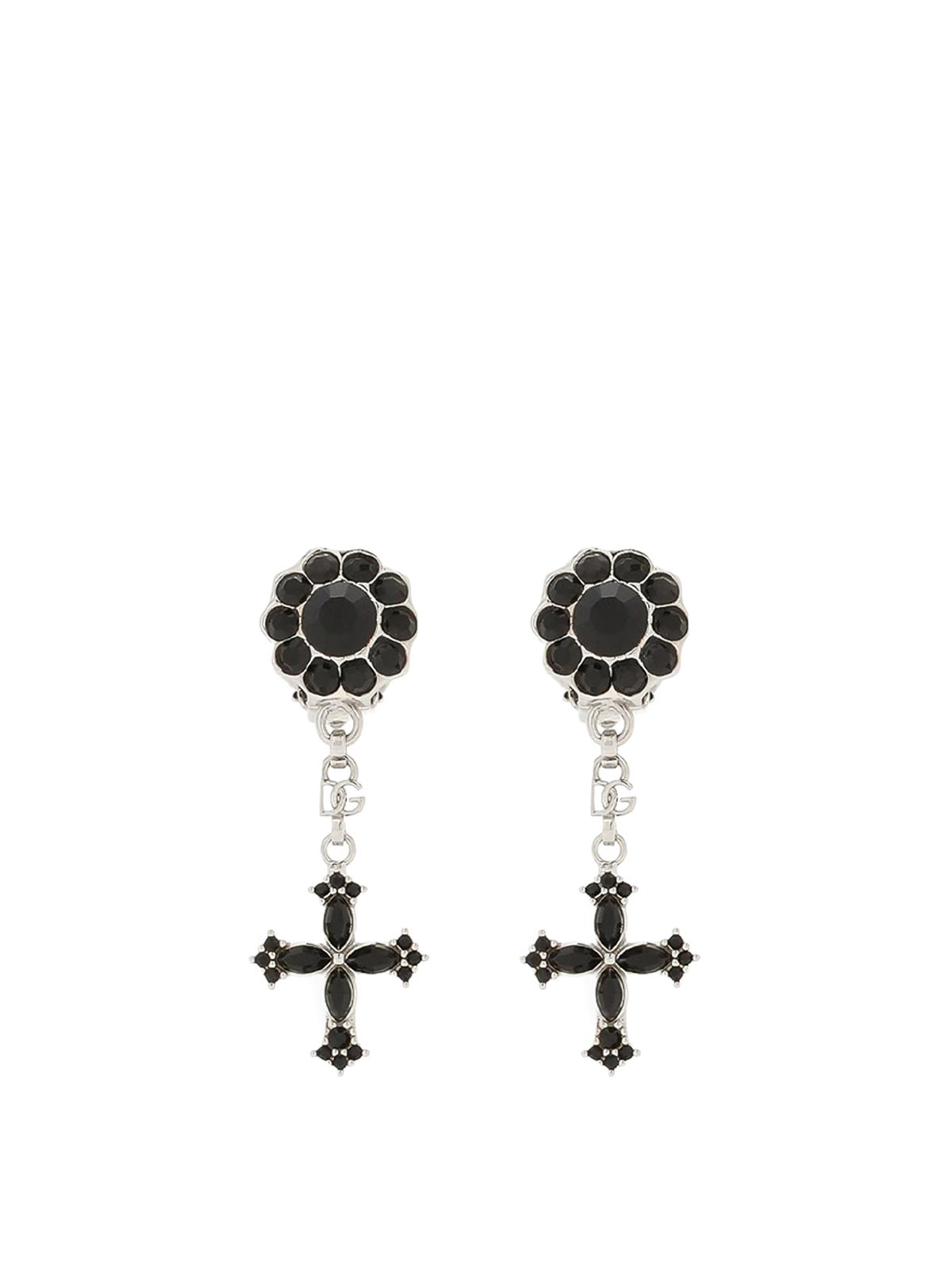 Drop Earrings With Rhinestone Crosses WEQ4S3W1111N0012 (Dolce & Gabbana / ピアス・イヤリング ) | Dolce & Gabbana (ドルチェガッバーナ)