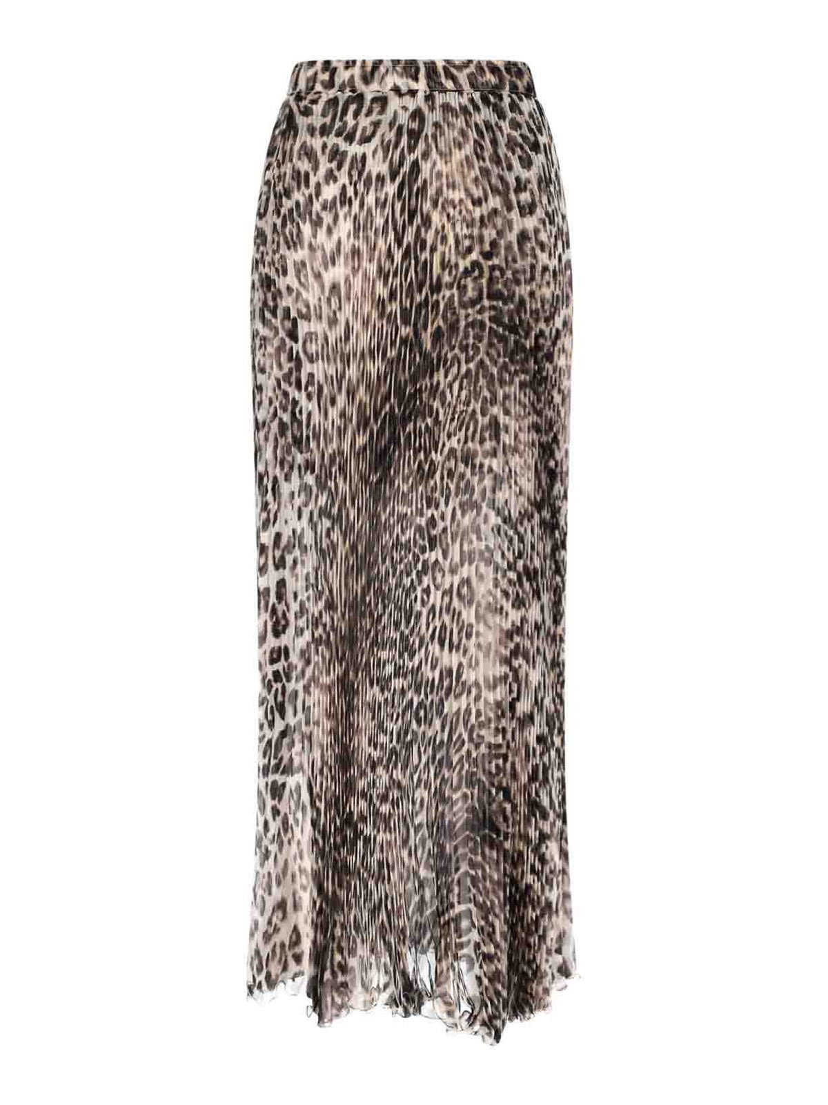 Animalier silk skirt D482O359YEOS4826 (ERMANNO SCERVINO / スカート ) | ERMANNO SCERVINO (エルマンノ シェルヴィーノ)(1)