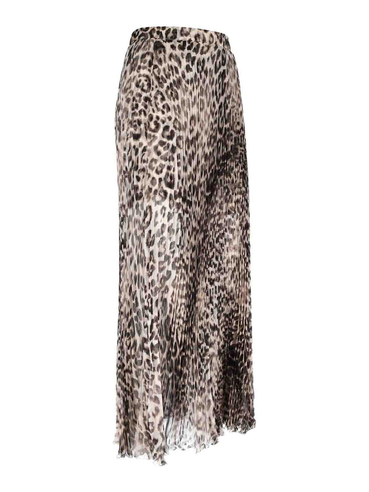 Animalier silk skirt D482O359YEOS4826 (ERMANNO SCERVINO / スカート ) | ERMANNO SCERVINO (エルマンノ シェルヴィーノ)(2)