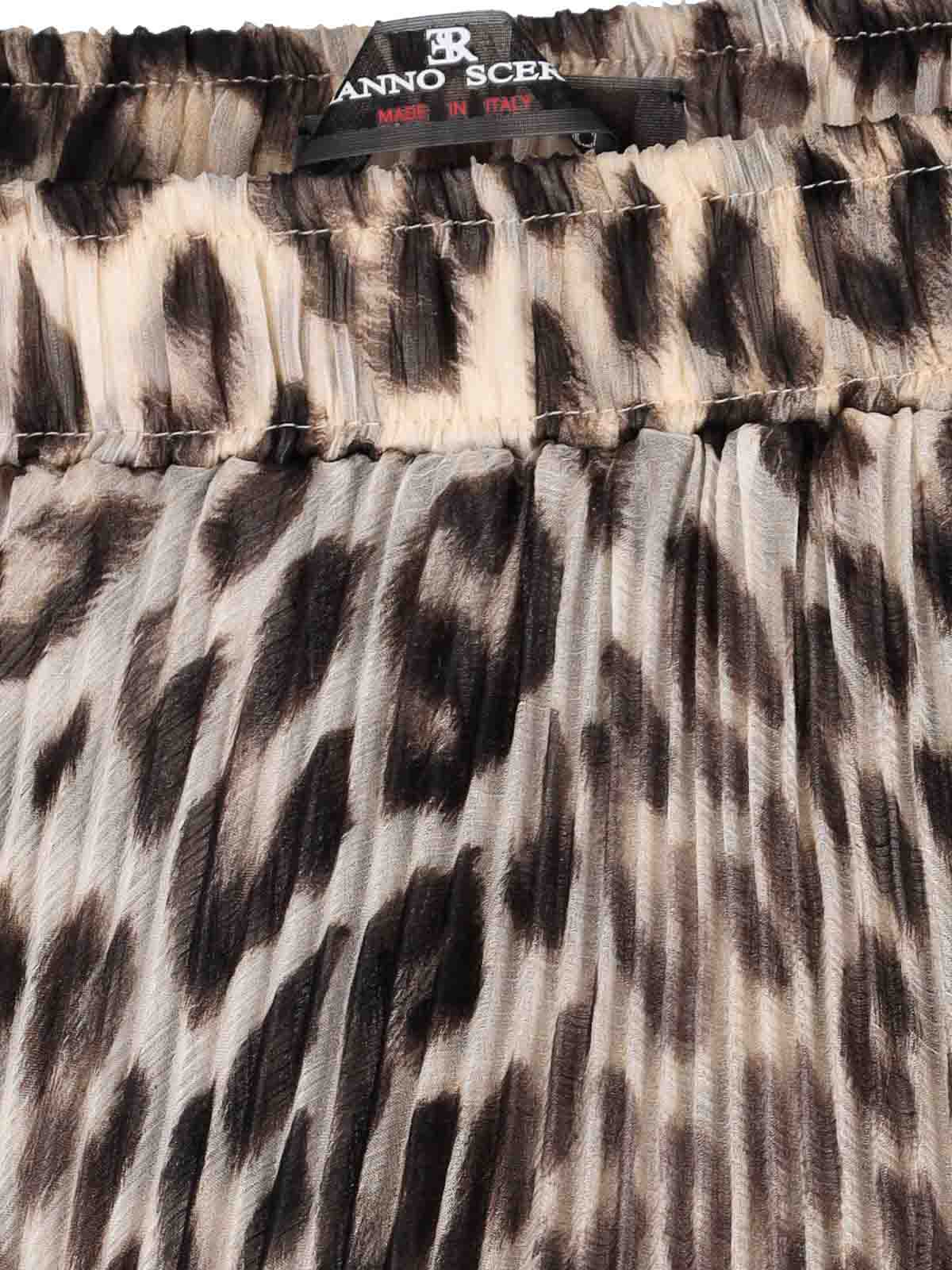 Animalier silk skirt D482O359YEOS4826 (ERMANNO SCERVINO / スカート ) | ERMANNO SCERVINO (エルマンノ シェルヴィーノ)(3)