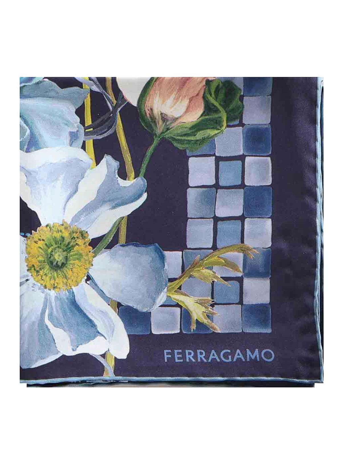 Silk Scarf With Print 310208E19 (FERRAGAMO / スカーフ・マフラー ) | FERRAGAMO (フェラガモ)