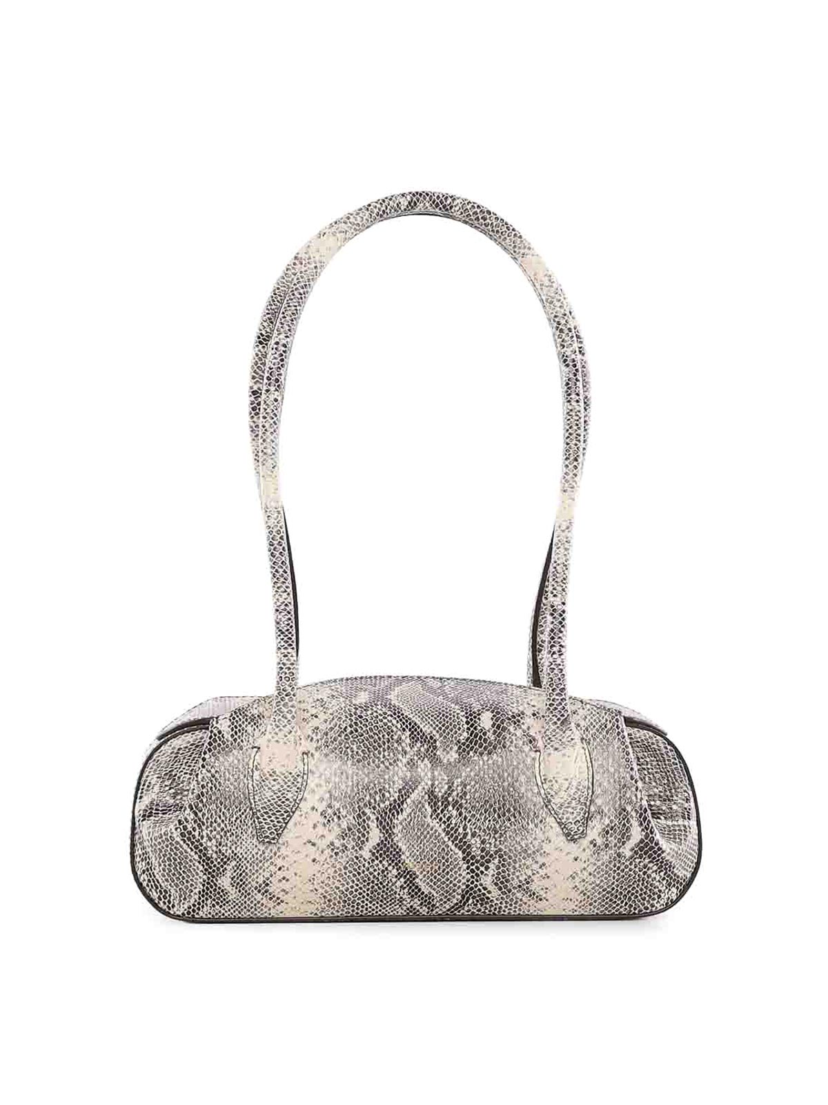 Leather Oyster Shoulder Bag OYSTERSHOULDERBAGMINIASHSNAKER (YUZEFI / ハンドバッグ・ショルダーバッグ ) | YUZEFI (ユゼフィ)